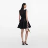 Black Sequin Boucle Mini Dress Black Sequin Boucle Mini Dress