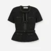 Black Sequin Knit Top Black Sequin Knit Top