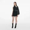 Black Boucle Mini Skirt