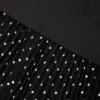 Black Taffeta Polka Dot Midi Dress