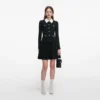 Black Tailored Knit Mini Dress Black Tailored Knit Mini Dress