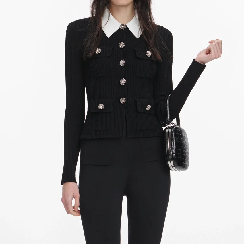 Black Tailored Knit Top Black Tailored Knit Top