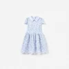 Blue 3D Flower Lace Dress Blue 3D Flower Lace Dress