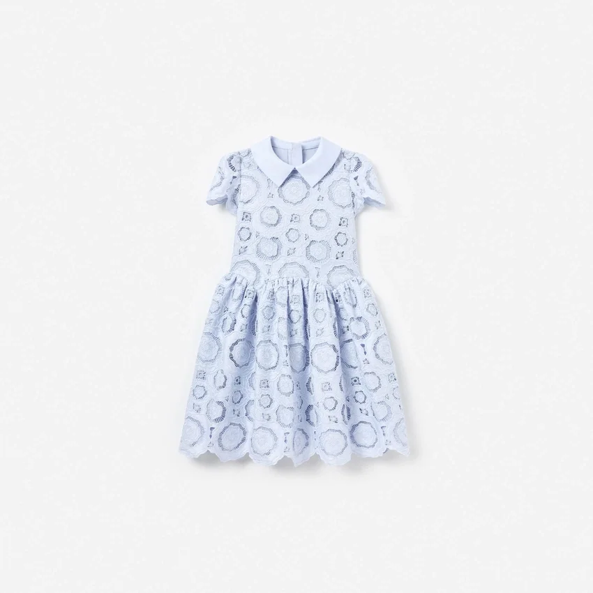Blue 3D Flower Lace Dress Blue 3D Flower Lace Dress