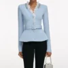Blue Crystal Trim Cardigan Blue Crystal Trim Cardigan
