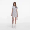 Blue Guipure Lace Mini Dress Blue Guipure Lace Mini Dress