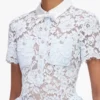 Blue Lace Flared Mini Dress Blue Lace Flared Mini Dress