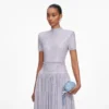 Blue Oval Crystal Chain Clutch Bag Blue Oval Crystal Chain Clutch Bag