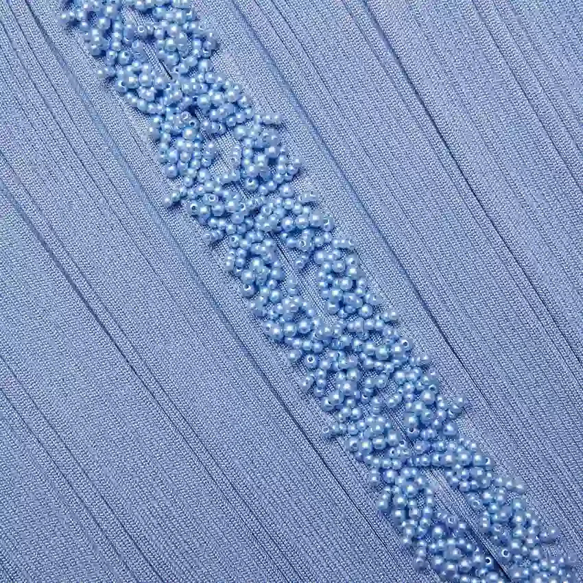 Blue Pearl Trim Cardigan Blue Pearl Trim Cardigan