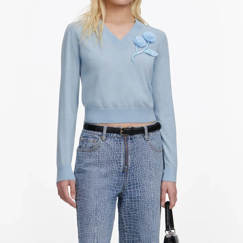 Blue Rose Wool Jumper Blue Rose Wool Jumper