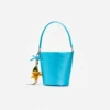 Blue Satin Bucket Bag Blue Satin Bucket Bag