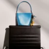 Blue Satin Bucket Bag Blue Satin Bucket Bag