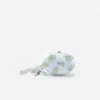 Blue Satin Floral Beaded Oval Clutch Blue Satin Floral Beaded Oval Clutch