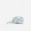 Blue Satin Floral Beaded Oval Clutch Blue Satin Floral Beaded Oval Clutch