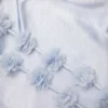 Blue Satin Flower Maxi Dress Blue Satin Flower Maxi Dress