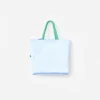 Blue Taffeta 3D Flower Bag Blue Taffeta 3D Flower Bag