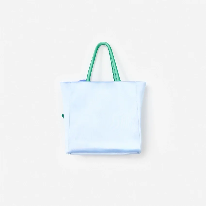 Blue Taffeta 3D Flower Bag Blue Taffeta 3D Flower Bag