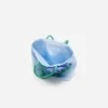 Blue Taffeta 3D Flower Bag Blue Taffeta 3D Flower Bag