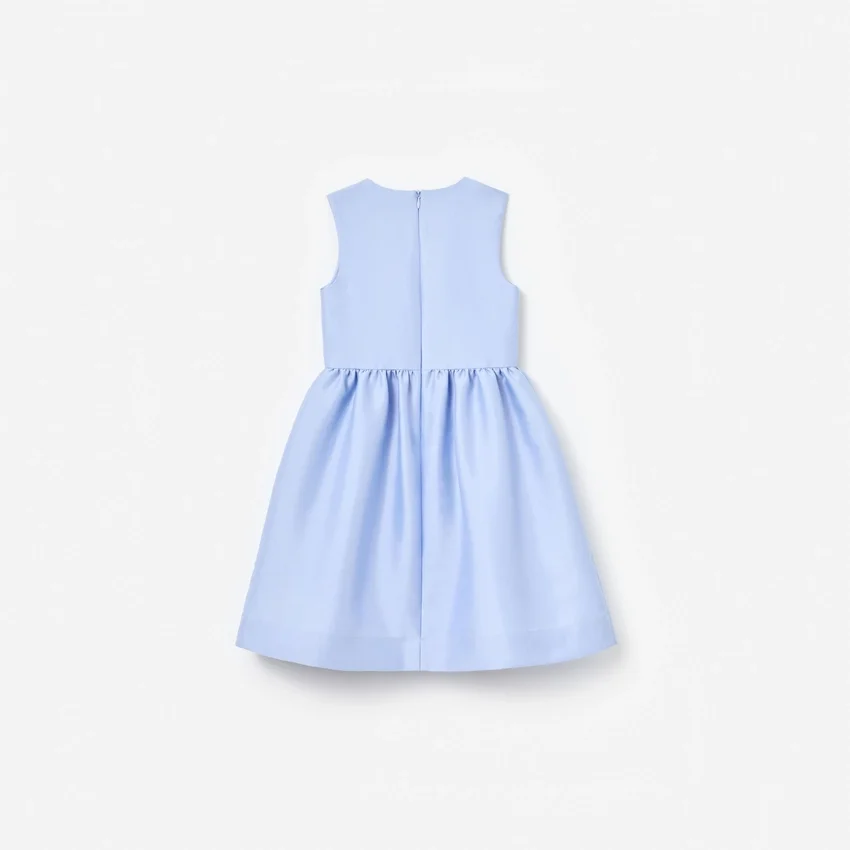 Blue Taffeta Sequin Embellished Dress Blue Taffeta Sequin Embellished Dress