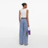 Blue Textured Denim Jeans Blue Textured Denim Jeans
