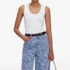 Blue Textured Denim Jeans Blue Textured Denim Jeans