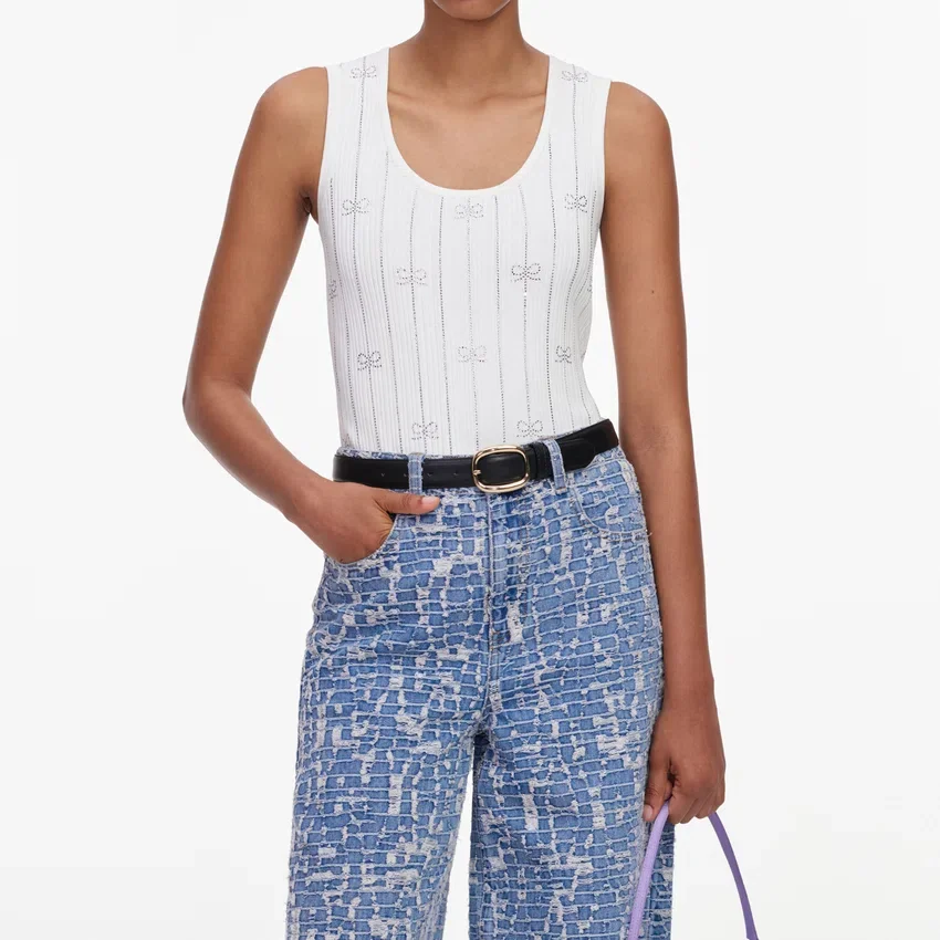 Blue Textured Denim Jeans Blue Textured Denim Jeans