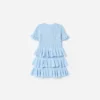 Blue Tiered Knit Dress Blue Tiered Knit Dress