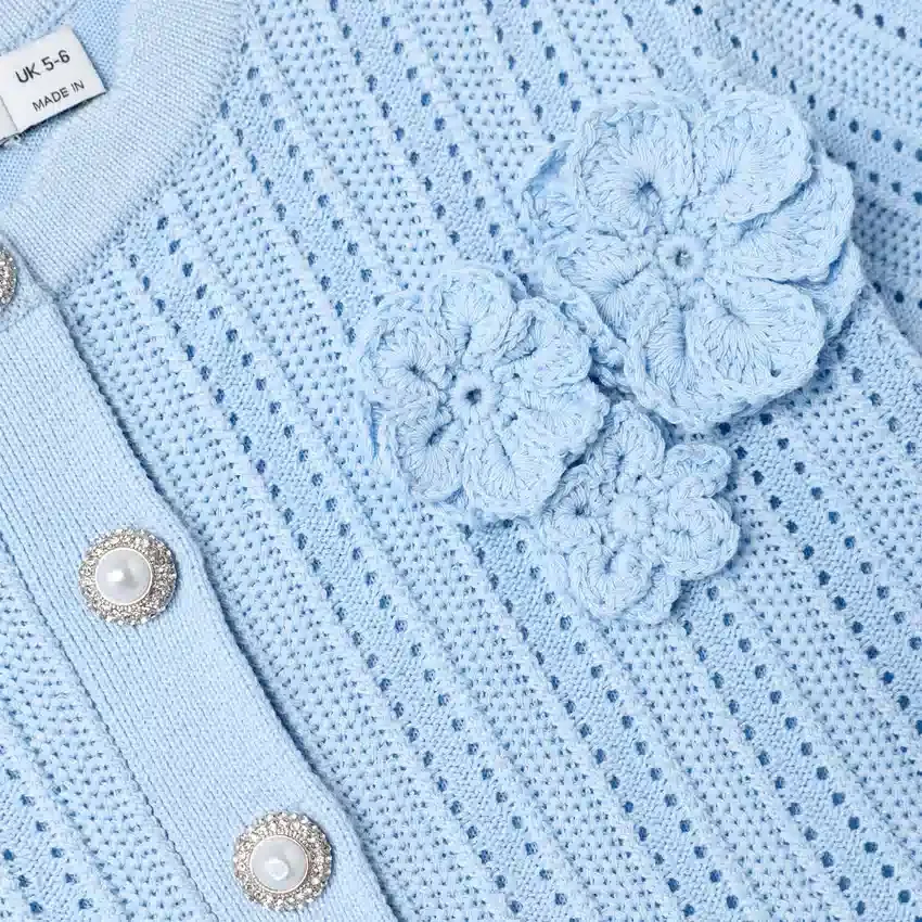 Blue Tiered Knit Dress Blue Tiered Knit Dress