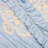 Blue Viscose Lace Midi Dress Blue Viscose Lace Midi Dress