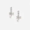 Bow Crystal Charm Earring Bow Crystal Charm Earring