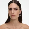 Bow Crystal Charm Earring Bow Crystal Charm Earring