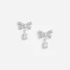 Bow Crystal Drop Earrings Bow Crystal Drop Earrings
