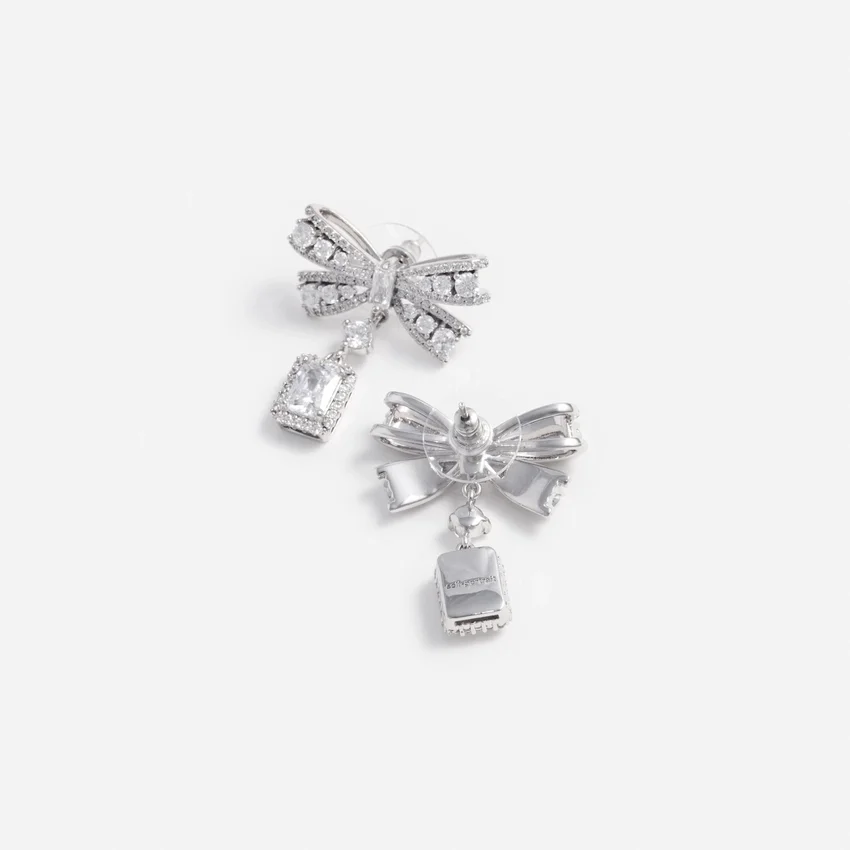 Bow Crystal Drop Earrings Bow Crystal Drop Earrings