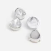 Bow Pearl Crystal Droplet Earrings Bow Pearl Crystal Droplet Earrings