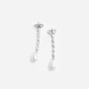 Bow Pearl Droplet Earrings Bow Pearl Droplet Earrings