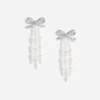 Bow Pearl Waterfall Earrings Bow Pearl Waterfall Earrings