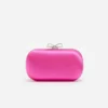 Bright Pink Satin Clutch Bag Bright Pink Satin Clutch Bag