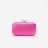 Bright Pink Satin Clutch Bag Bright Pink Satin Clutch Bag