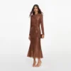 Bronze Rhinestone Midi Dress Bronze Rhinestone Midi Dress