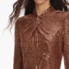 Bronze Rhinestone Midi Dress Bronze Rhinestone Midi Dress