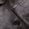 Brown Cropped Leather Jacket