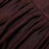 Brown Draped Knit Midi Dress Brown Draped Knit Midi Dress
