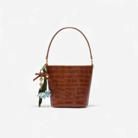Brown Leather Bucket Bag Brown Leather Bucket Bag