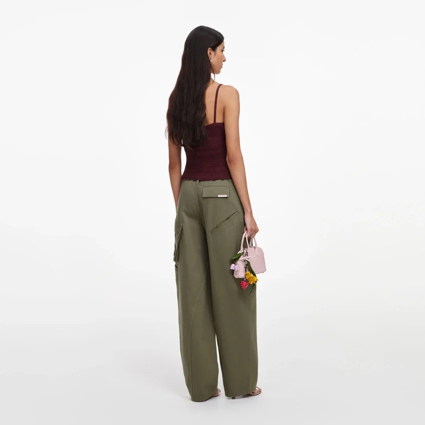 Brown Pointelle Knit Vest Brown Pointelle Knit Vest