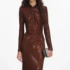 Brown Rhinestone Maxi Dress Brown Rhinestone Maxi Dress