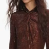 Brown Rhinestone Maxi Dress Brown Rhinestone Maxi Dress