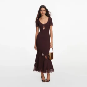 brown ribbed knit midi dress 1 280x280 - Brown Ribbed Knit Midi Dress