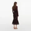 Brown Ribbed Knit Midi Skirt Brown Ribbed Knit Midi Skirt