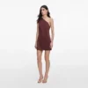 Brown Satin Mini Dress Brown Satin Mini Dress