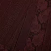 Burgundy Knit Lace Insert Midi Dress Burgundy Knit Lace Insert Midi Dress